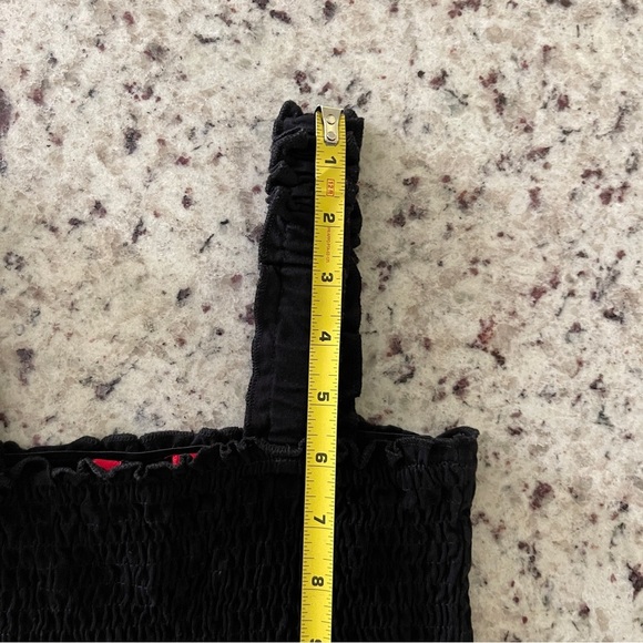 Guess Los Angeles Cotton Tube Top Size Small Crop Stretch Black Y2K Women Trendy - Picture 8 of 8